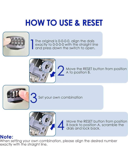 Caja de Llave con Cerradura Brillirare 4 Dígitos Impermeable