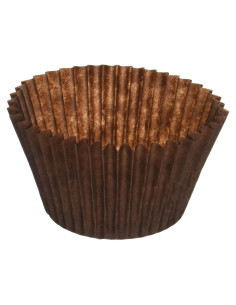 Forros de Papel para Cupcakes Jumbo Decony 500 PC Marrón