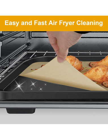 100 Piezas Papel Pergamino 30x30 cm SIUDANGKA para Freidora