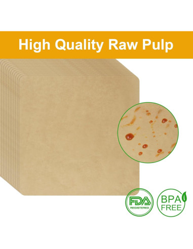 100 Piezas Papel Pergamino 30x30 cm SIUDANGKA para Freidora