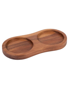 Bandeja para Molinillos de Sal y Pimienta DeroTeno 15.1x7.4cm Madera Acacia
