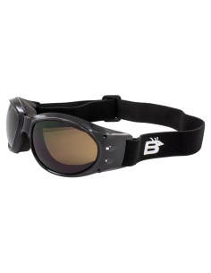 Gafas de deporte Birdz Eagle Matte Black con lente ámbar