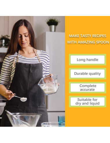 Cuchara Medidora Individual 5ml Acero Inoxidable LEIFENY