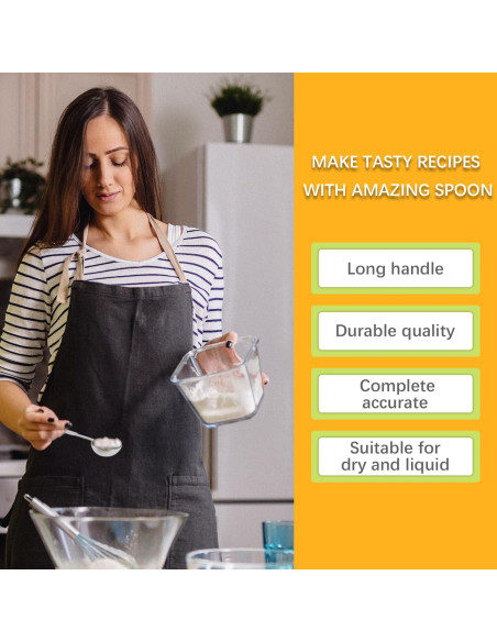 Cuchara Medidora Individual 5ml Acero Inoxidable LEIFENY