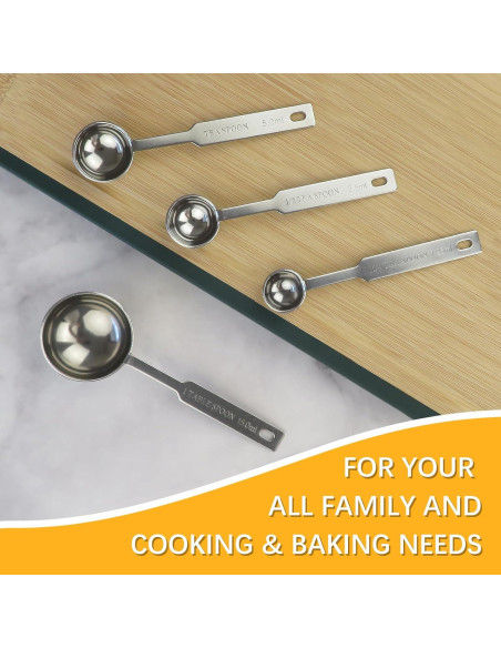 Cuchara Medidora Individual 5ml Acero Inoxidable LEIFENY