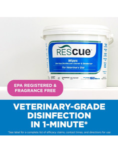 Toallitas Desinfectantes REScue XL para Uso Veterinario - 160 Unidades 2