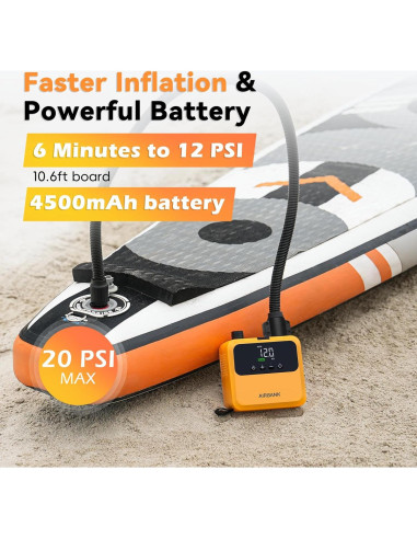 Bomba de Aire Eléctrica AIRBANK Pulse Pro 20PSI Mini Portátil