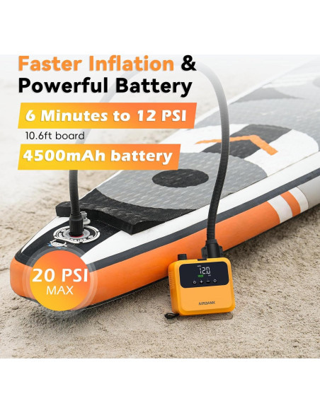 Bomba de Aire Eléctrica AIRBANK Pulse Pro 20PSI Mini Portátil