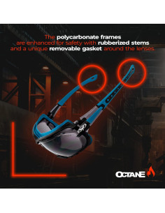 Gafas de sol Global Vision Octane Anti-Fog rojas UV400 2