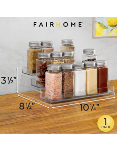 Organizador de Especias 3 Niveles FAIRHOME - Estante Transparente 2