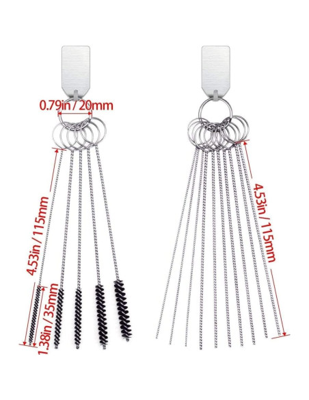 Kit de limpieza carburador 30 piezas Petutu - 20 agujas + 10 cepillos