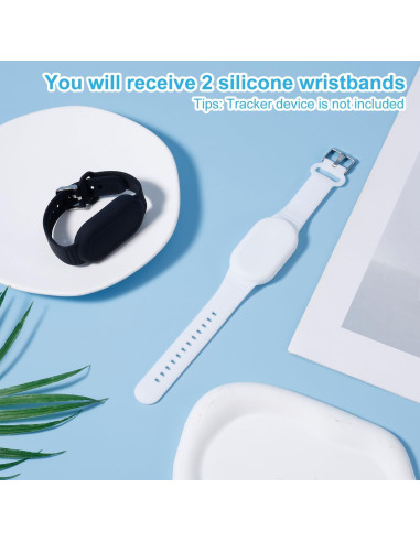 2 Pulseras de Silicona Impermeables para SmartTag 2 Gosknor