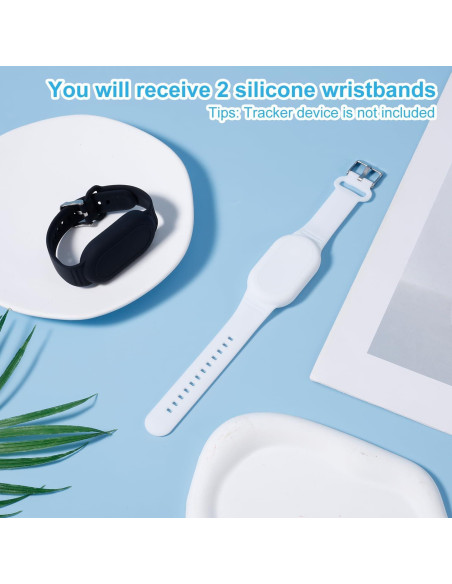 2 Pulseras de Silicona Impermeables para SmartTag 2 Gosknor