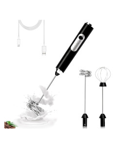 Batidor Eléctrico Portátil TonJin W0059-J-3 Negro 3 Velocidades