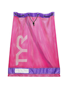 Bolsa de Malla TYR Alliance 75L Rosa/Púrpura para Entrenamiento