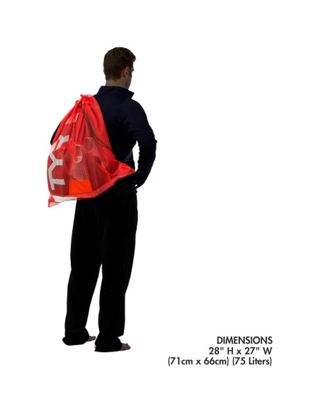 Bolsa de Malla TYR Alliance 75L Rosa/Púrpura para Entrenamiento