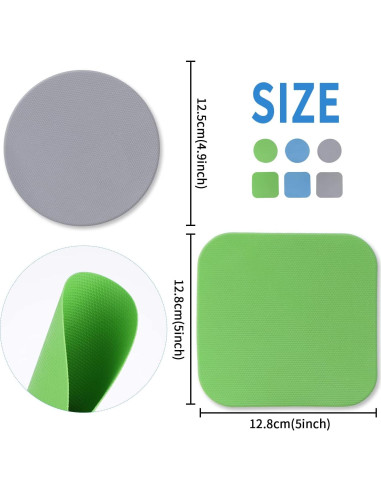 6 Almohadillas de Agarre de Silicona Bremorou para Tarros