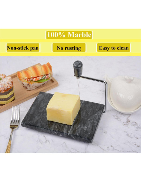 Cortador de Queso de Mármol Aisiming 20x12 cm Antiadherente