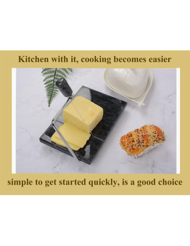 Cortador de Queso de Mármol Aisiming 20x12 cm Antiadherente