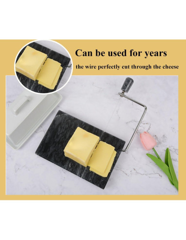 Cortador de Queso de Mármol Aisiming 20x12 cm Antiadherente