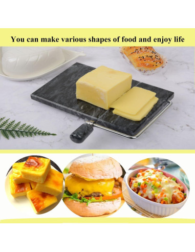 Cortador de Queso de Mármol Aisiming 20x12 cm Antiadherente