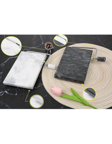 Cortador de Queso de Mármol Aisiming 20x12 cm Antiadherente