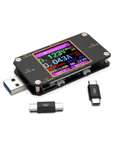 Medidor USB Tester YOJOCK A3 Multímetro Digital 2-en-1