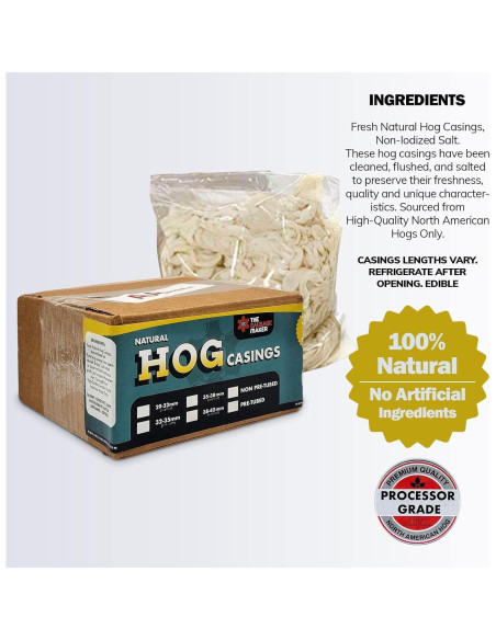 Envoltorios de Salchichas de Cerdo Natural The Sausage Maker 32-35mm