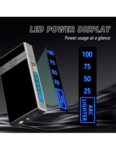 Encendedor Eléctrico Recargable RSBYE USB a Prueba de Viento