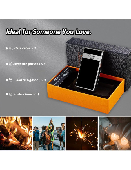 Encendedor Eléctrico Recargable RSBYE USB a Prueba de Viento