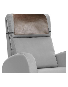 Funda de Reposacabezas NZDWZDN para Silla Reclinable 43x68 cm Marrón