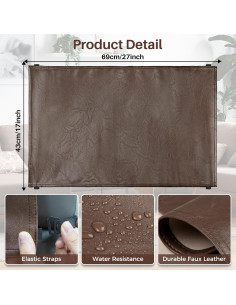 Funda de Reposacabezas NZDWZDN para Silla Reclinable 43x68 cm Marrón 2