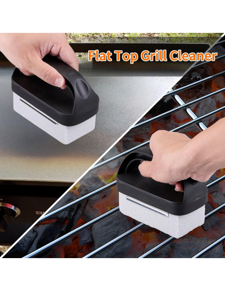 Kit de Limpieza de Parrilla Monalife con Mango y Ladrillos