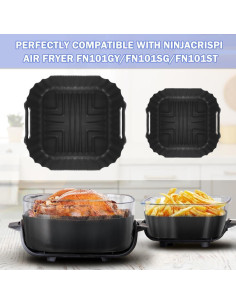 Forros de Silicona BYKITCHEN para Freidora Ninja Crispi 4QT 2