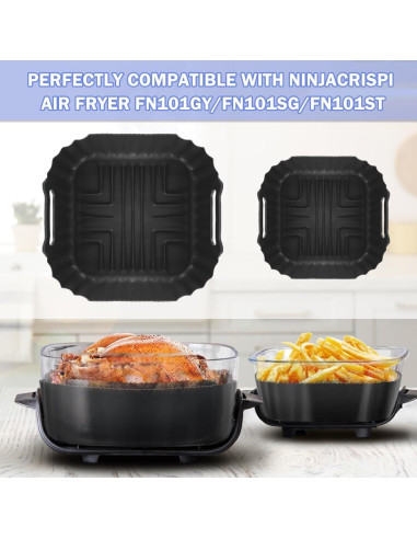 Forros de Silicona BYKITCHEN para Freidora Ninja Crispi 4QT