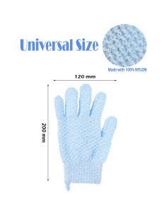 Guantes Exfoliantes Profundos Shaoguang - 2 Pcs Azul 2