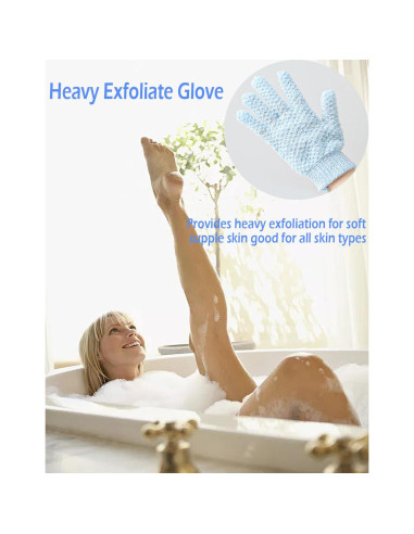 Guantes Exfoliantes Profundos Shaoguang - 2 Pcs Azul