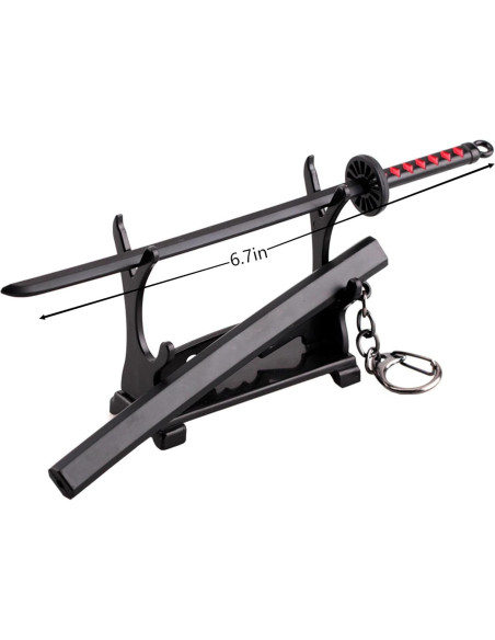 Mini Katana Llavero 17cm 4ps - Aleación de Zinc Anime