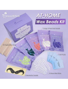 Kit de Perlas de Cera Dura Mallowwax - 5 Aromas para Depilación 2
