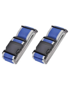 Correas de Equipaje uxcell 2 Unidades 200cm Azul Ajustables