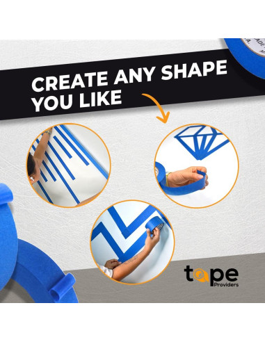 Cinta de Pintor Azul WOD 2.54 cm x 54.86 m - Enmascarar Paredes