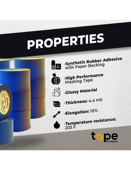 Cinta de Pintor Azul WOD 2.54 cm x 54.86 m - Enmascarar Paredes