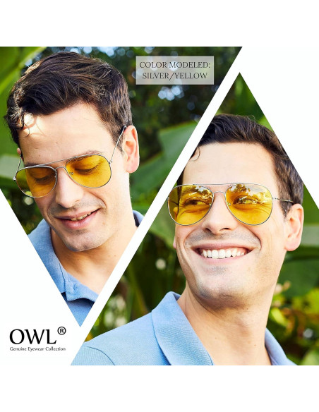 Gafas de sol aviador Metal Plateado Lentes Azules 50mm Gafas de sol aviador Metal Plateado Lentes Azules 50mm