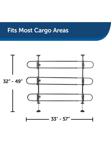 Barrera Metálica para Perros PetSafe Happy Ride 81-124 cm