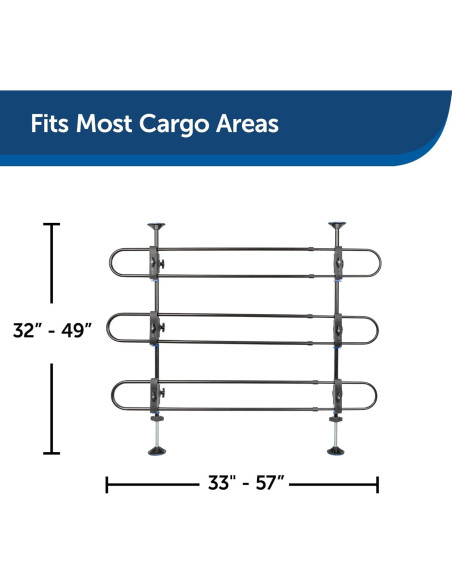 Barrera Metálica para Perros PetSafe Happy Ride 81-124 cm