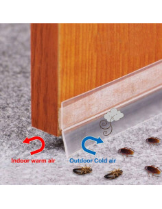 Tira de Sellado de Silicona Gooswexmzl 10M x 25mm Transparente 2