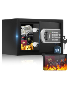 Caja Fuerte Pequeña FOWORE 0.35 Pies Cúbicos Digital con Alarma