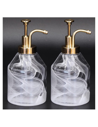 Juego de dispensadores de jabón Suanti 2 piezas vidrio 375ml