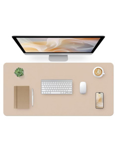 Alfombrilla de Escritorio Beige Bloss 90x43 cm Antideslizante