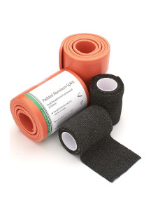 Férula de Aluminio Enrollada 91.44 cm + 2 Rollos de Cinta Cohesiva